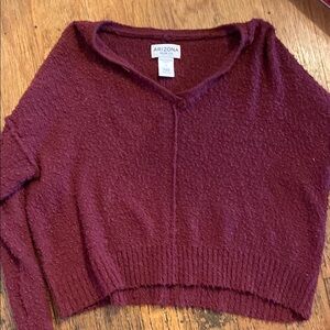 Arizona Jean Company Women's Burgundy Sweater